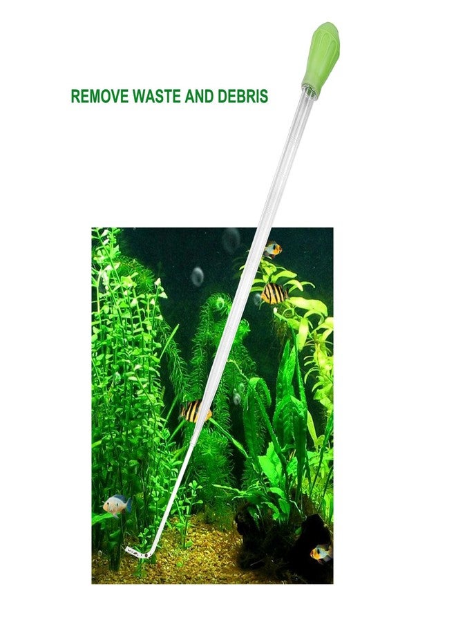Fecsam 50ml Manual Coral Fish Feeder/Water Changer/Waste Remover with 2pcs Extension Pipes, Fecsam 17.7inch Aquarium Clean Tool for Fish Tank Cleaning, Aquatic Pipette Dropper, Gravel Cleaner Siphon - Image 5